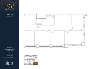 190 S La Salle St, Chicago, IL à louer Plan d’étage– Image 1 sur 4