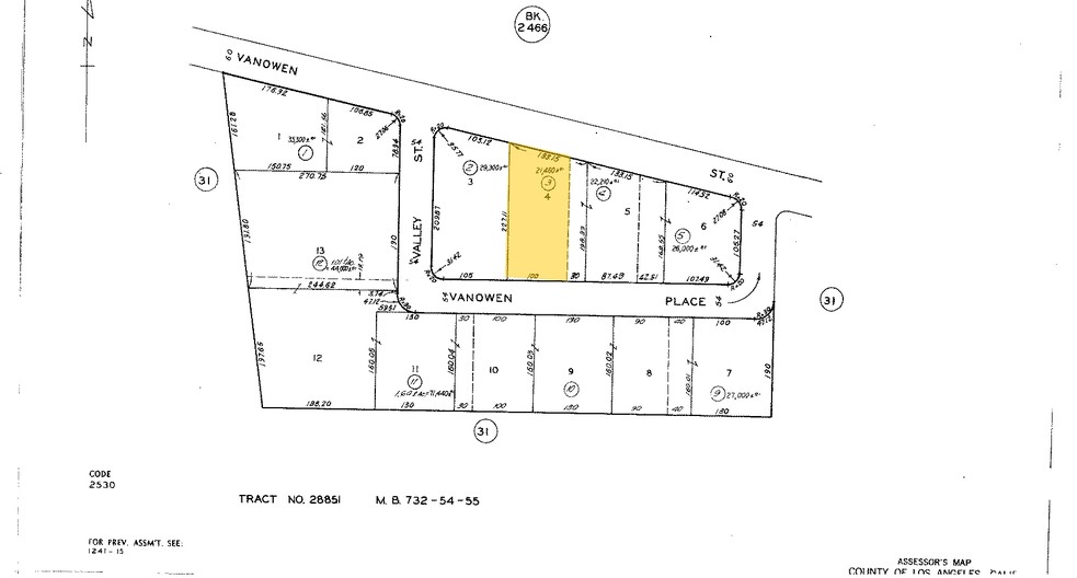 4201 W Vanowen Pl, Burbank, CA à louer - Plan cadastral – Image 2 sur 8