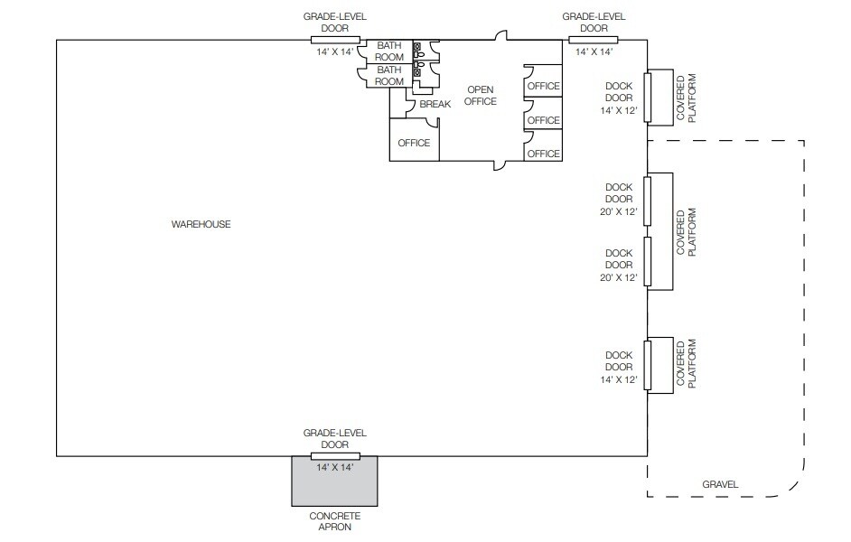 111 Lenora St, Henderson, NC à louer Plan d’étage– Image 1 sur 1