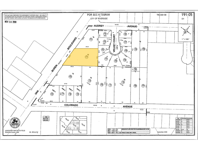 5111 Van Buren Blvd, Riverside, CA à vendre - Plan cadastral – Image 1 sur 1
