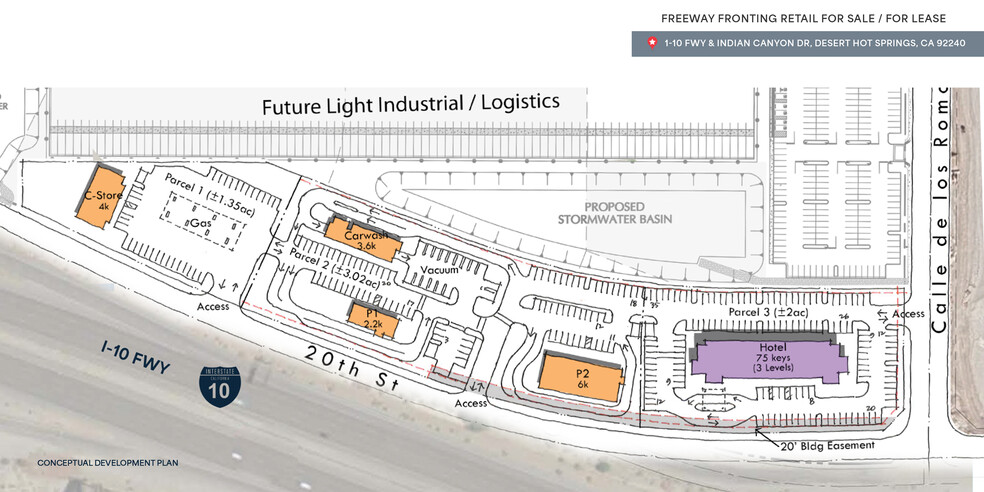 I-10 Fwy, Desert Hot Springs, CA à louer - Plan de site – Image 2 sur 2