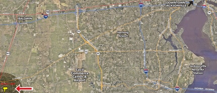 Maxville-Middleburg Road, Jacksonville, FL - Vue aérienne  vue de carte - Image1