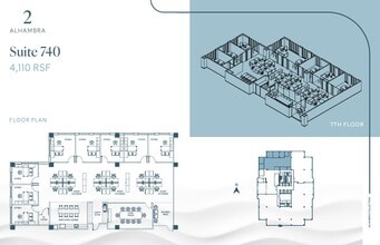 2 Alhambra Plz, Coral Gables, FL à louer Plan d’étage– Image 1 sur 1