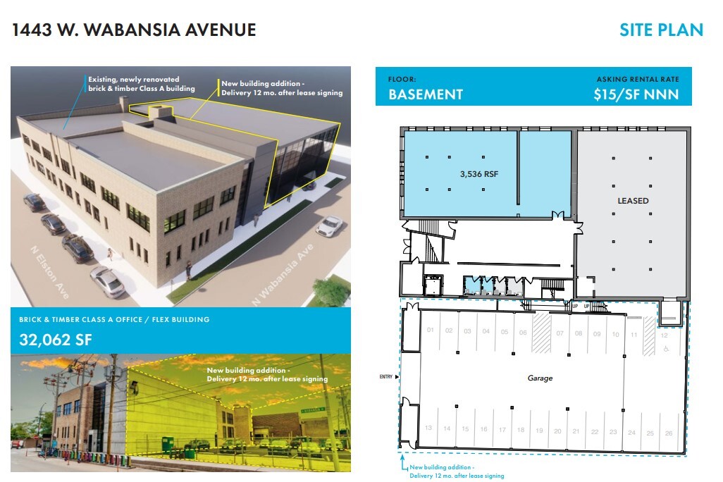 1443 W Wabansia Ave, Chicago, IL à louer Plan de site– Image 1 sur 1