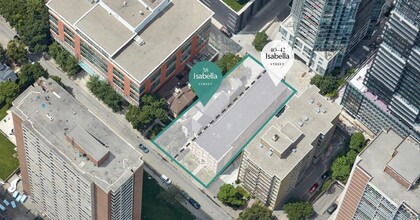 40 Isabella St, Toronto, ON - Vue aérienne  vue de carte