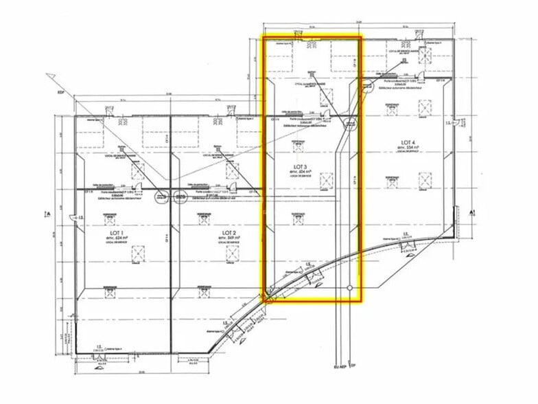Local commercial dans Hoenheim à louer - Plan d’étage – Image 2 sur 2