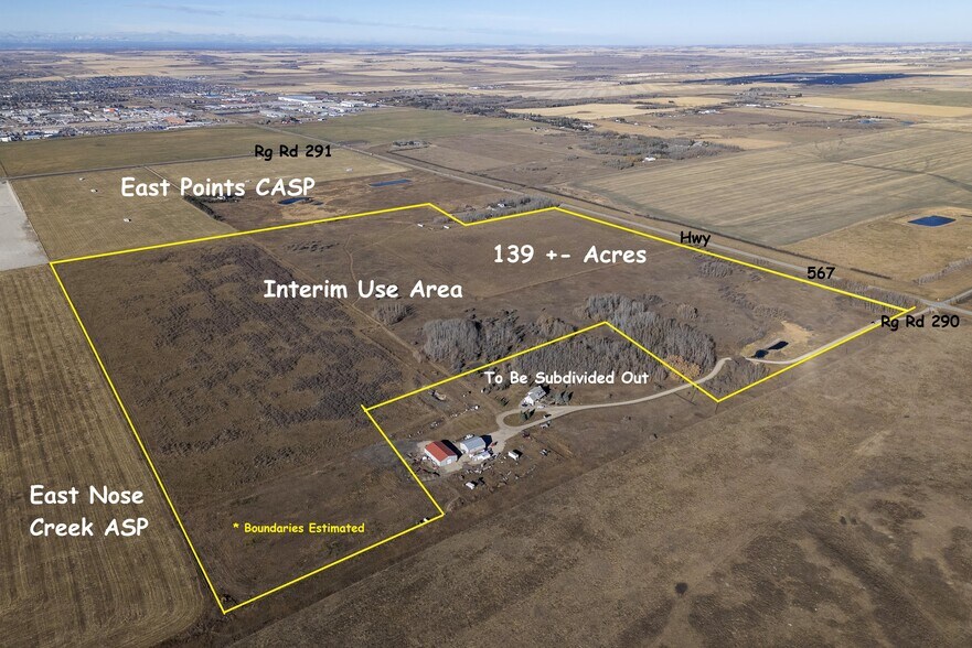271245 Township Road 290, Airdrie, AB à vendre - Aérien – Image 2 sur 5