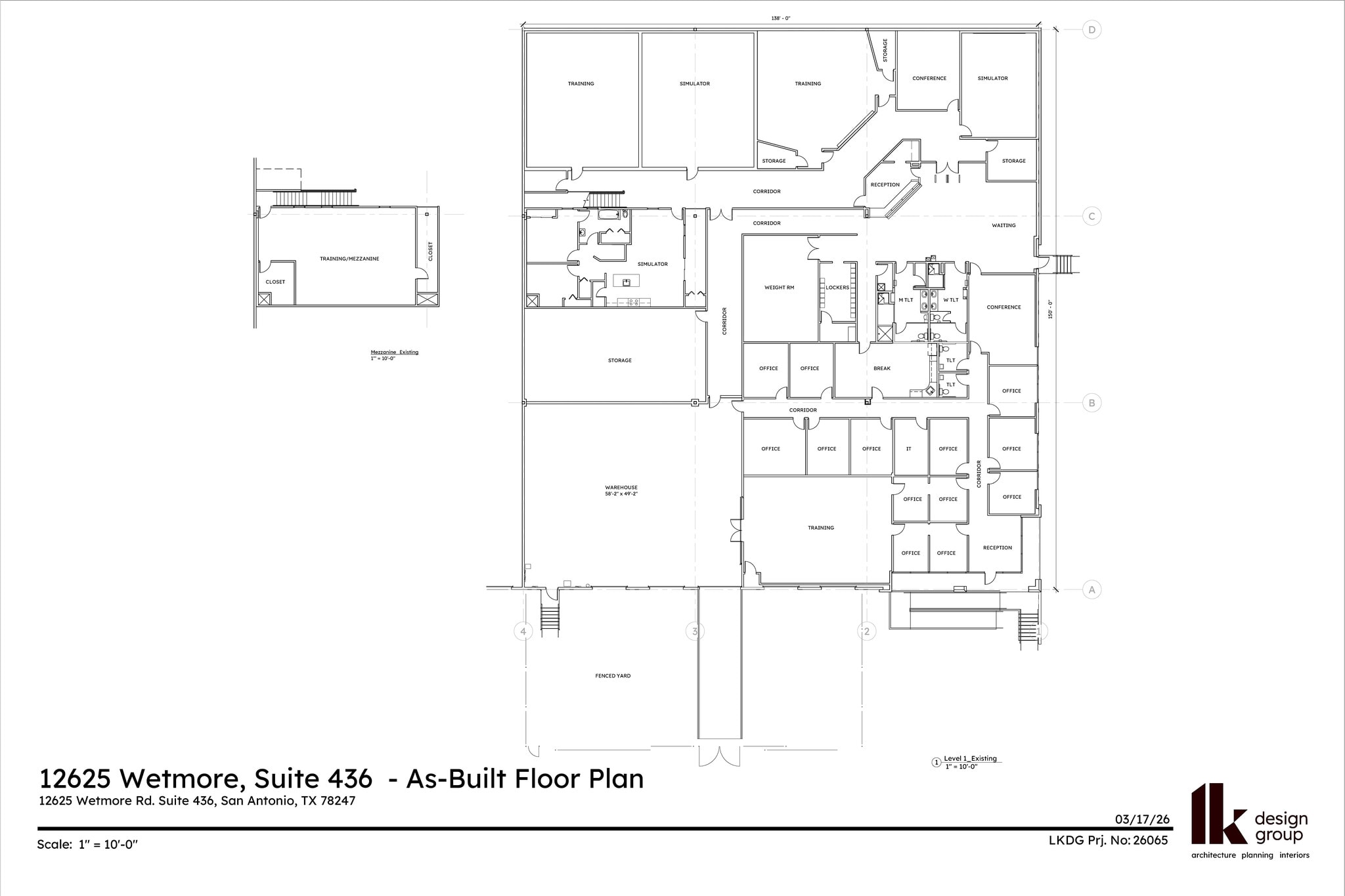 12625 Wetmore Rd, San Antonio, TX à louer Plan d’étage– Image 1 sur 1