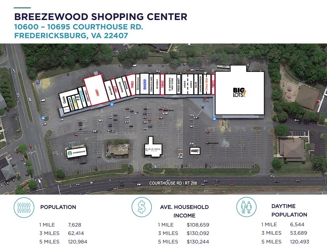 10600-10697 Courthouse Rd, Fredericksburg, VA à louer Plan de site– Image 1 sur 1