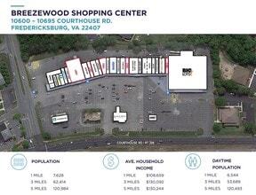 10600-10697 Courthouse Rd, Fredericksburg, VA à louer Plan de site– Image 1 sur 1