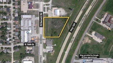 N Garnett Rd E, Owasso, OK - Vue aérienne vue de carte