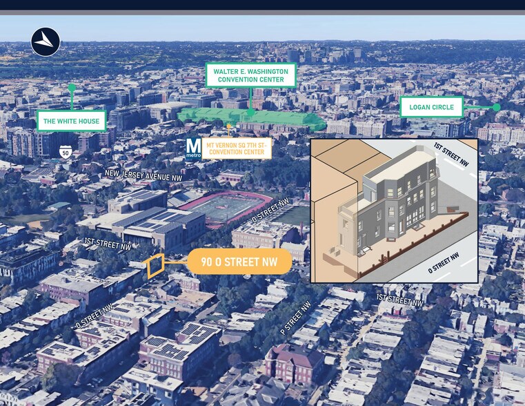 90 O St NW, Washington, DC à vendre - Photo de l’immeuble – Image 1 sur 5