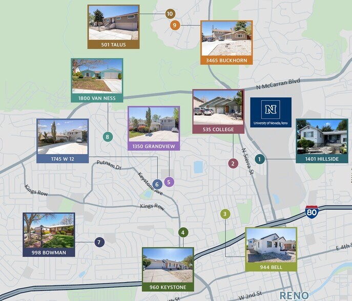 UNR Premier Student Housing Portfolio portefeuille de 10 biens à vendre sur LoopNet.fr - Photo de l’immeuble – Image 2 sur 35