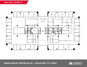 16055 Space Center Blvd, Houston, TX à louer Plan d’étage– Image 1 sur 1