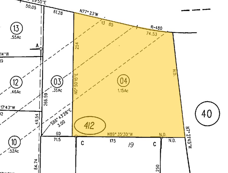 675 Ygnacio Valley Rd, Walnut Creek, CA à vendre - Plan cadastral – Image 2 sur 2