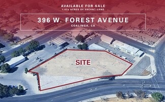 Plus de détails pour 396 W Forest Ave, Coalinga, CA - Terrain à vendre
