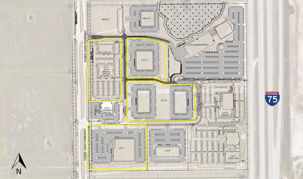 Florida Gulf Coast Business Center portefeuille de 4 biens à vendre sur LoopNet.fr - Plan de site – Image 3 sur 7