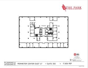 47 Perimeter Ctr E, Atlanta, GA à louer Plan d’étage– Image 1 sur 1