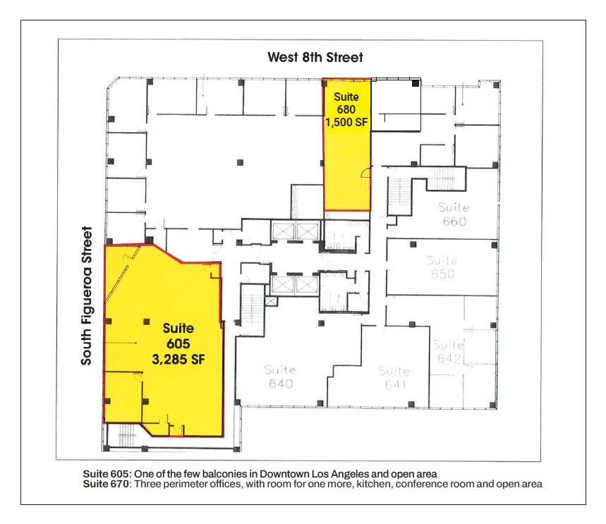 800 S Figueroa St, Los Angeles, CA à louer Plan d’étage– Image 1 sur 1