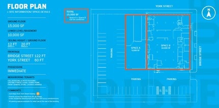 110 Bridge St, Brooklyn, NY à louer Plan d’étage– Image 2 sur 2
