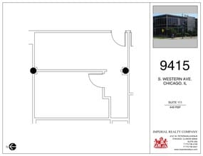 9415 S Western Ave, Chicago, IL à louer Plan de site– Image 1 sur 4