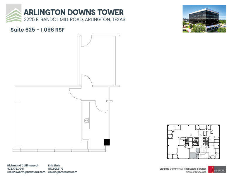 2225 E Randol Mill Rd, Arlington, TX à louer Plan d’étage– Image 1 sur 1