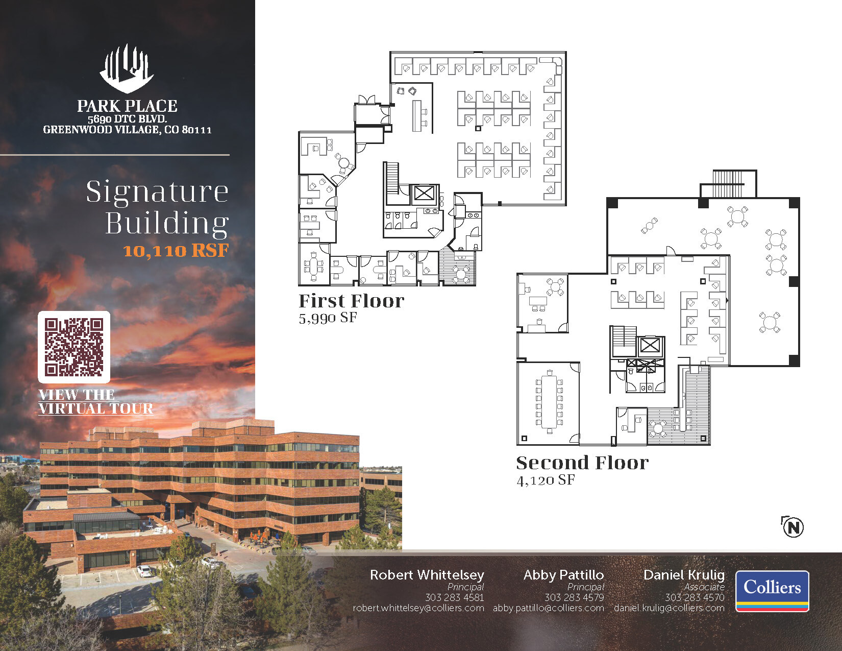 5690 DTC Blvd, Greenwood Village, CO à louer Plan d’étage– Image 1 sur 2