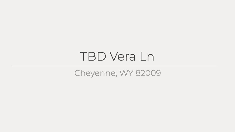 TBD Vera Ln, Cheyenne, WY à vendre - Vidéo sur l’annonce professionnelle – Image 2 sur 7