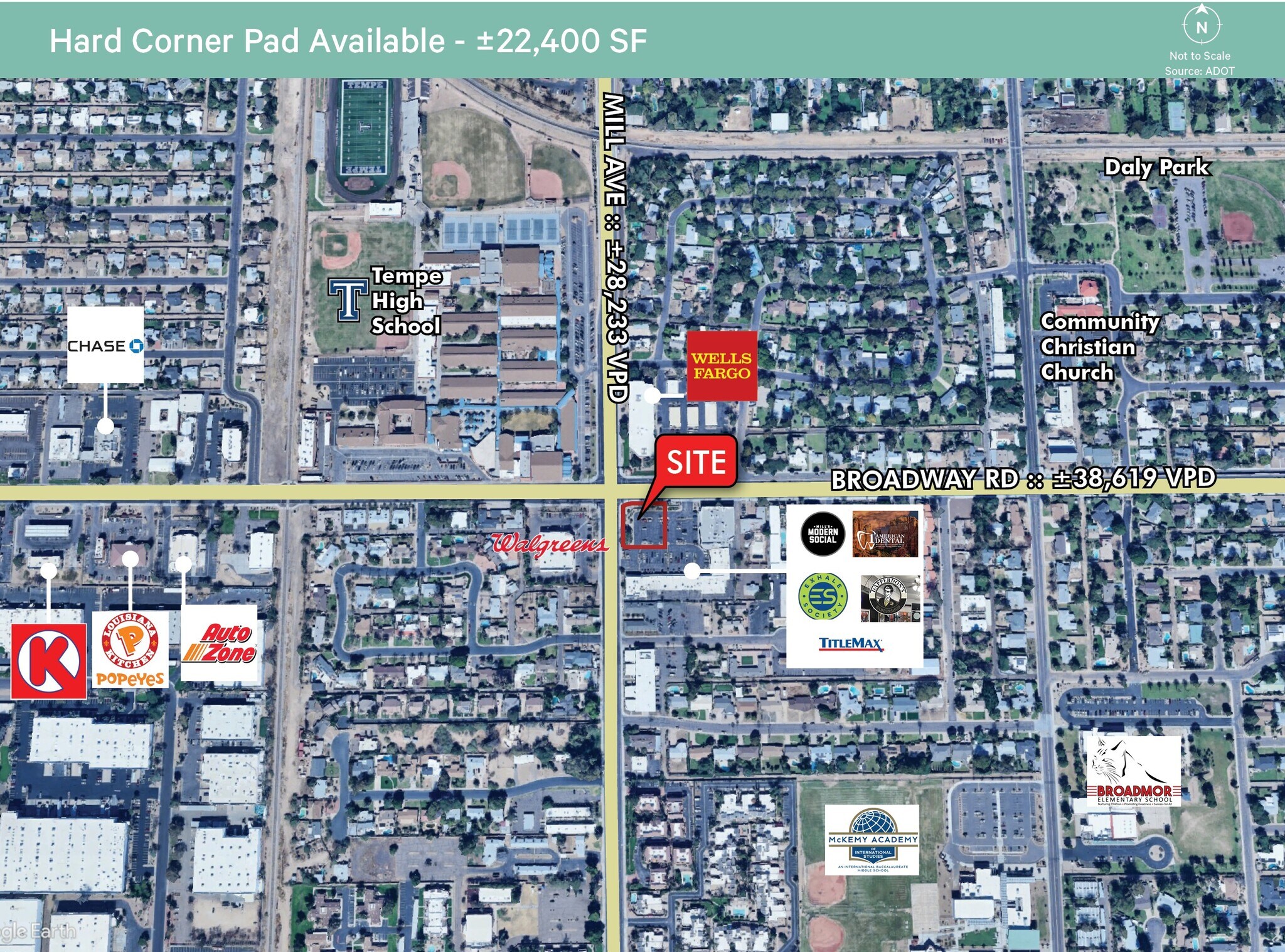 5 E Broadway Rd, Tempe, AZ à vendre Aérien– Image 1 sur 2