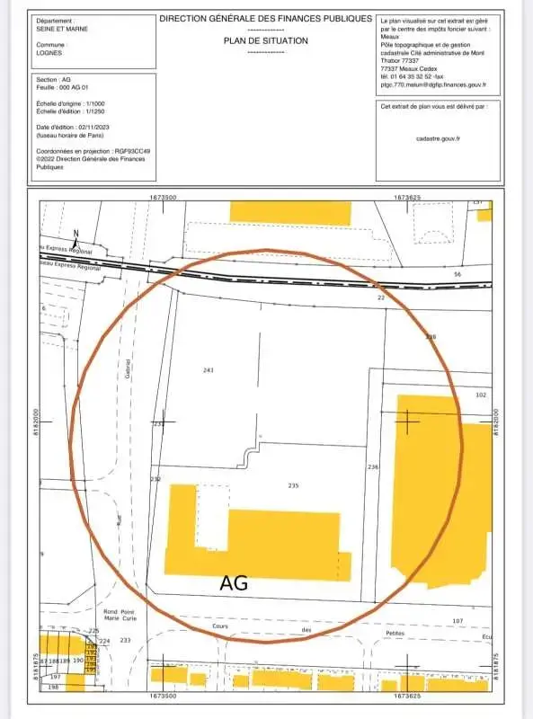 Local commercial dans Lognes à louer Plan de site– Image 1 sur 1