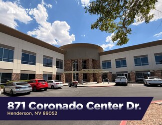 Plus de détails pour 871 Coronado Center Dr, Henderson, NV - Bureau à louer