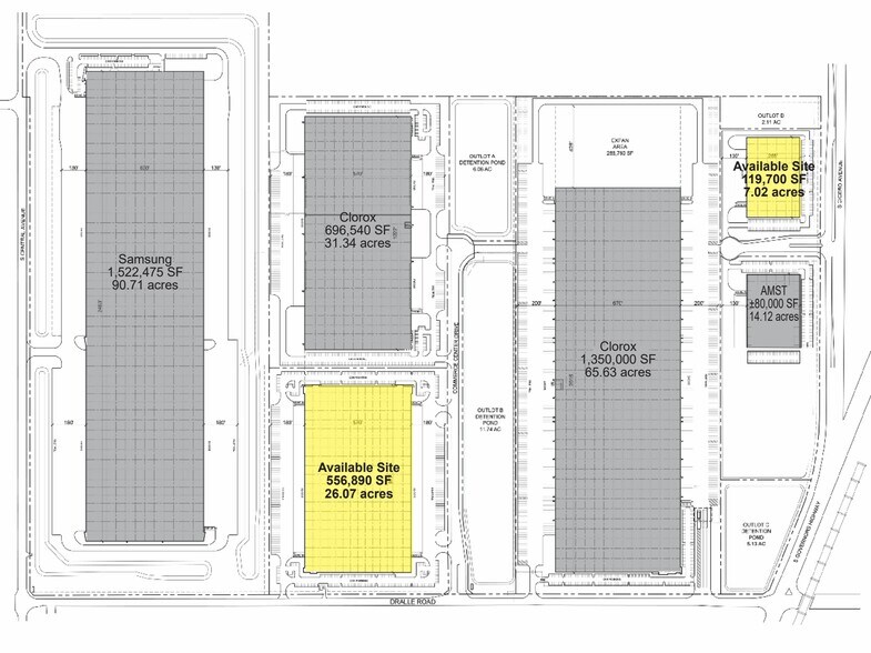 W Dralle Rd, University Park, IL à vendre - Plan de site – Image 2 sur 2