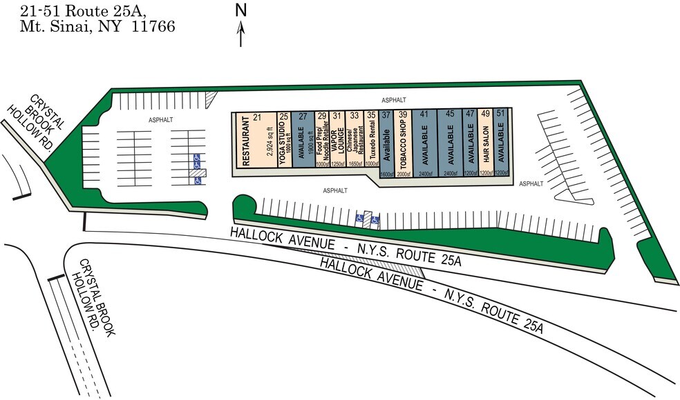 21-51 Route 25A, Mount Sinai, NY à louer - Plan de site – Image 2 sur 12