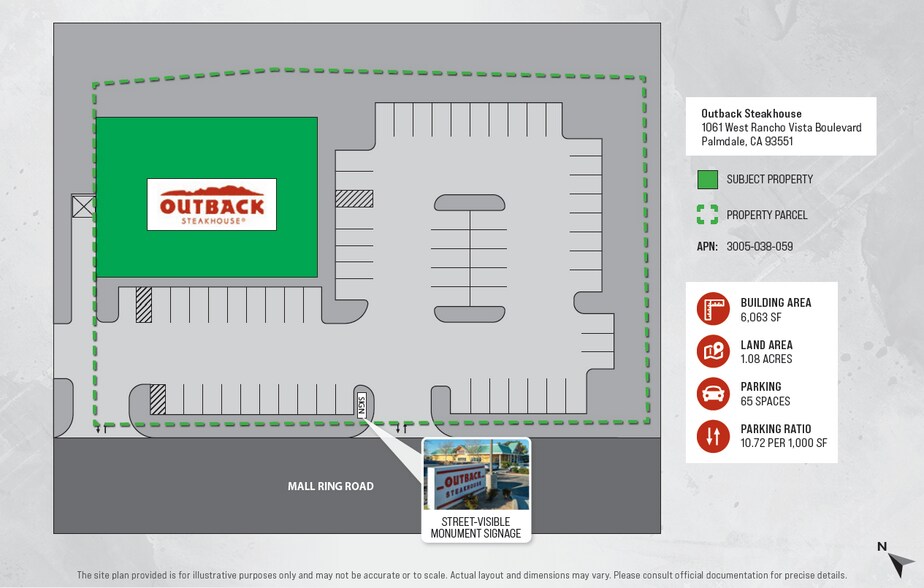 1061 W Rancho Vista Blvd, Palmdale, CA à vendre - Plan de site – Image 2 sur 5