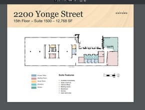 2200 Yonge St, Toronto, ON à louer Plan d’étage– Image 1 sur 1