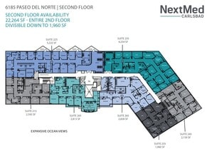 6183 Paseo del Norte, Carlsbad, CA à louer Plan d’étage– Image 1 sur 2