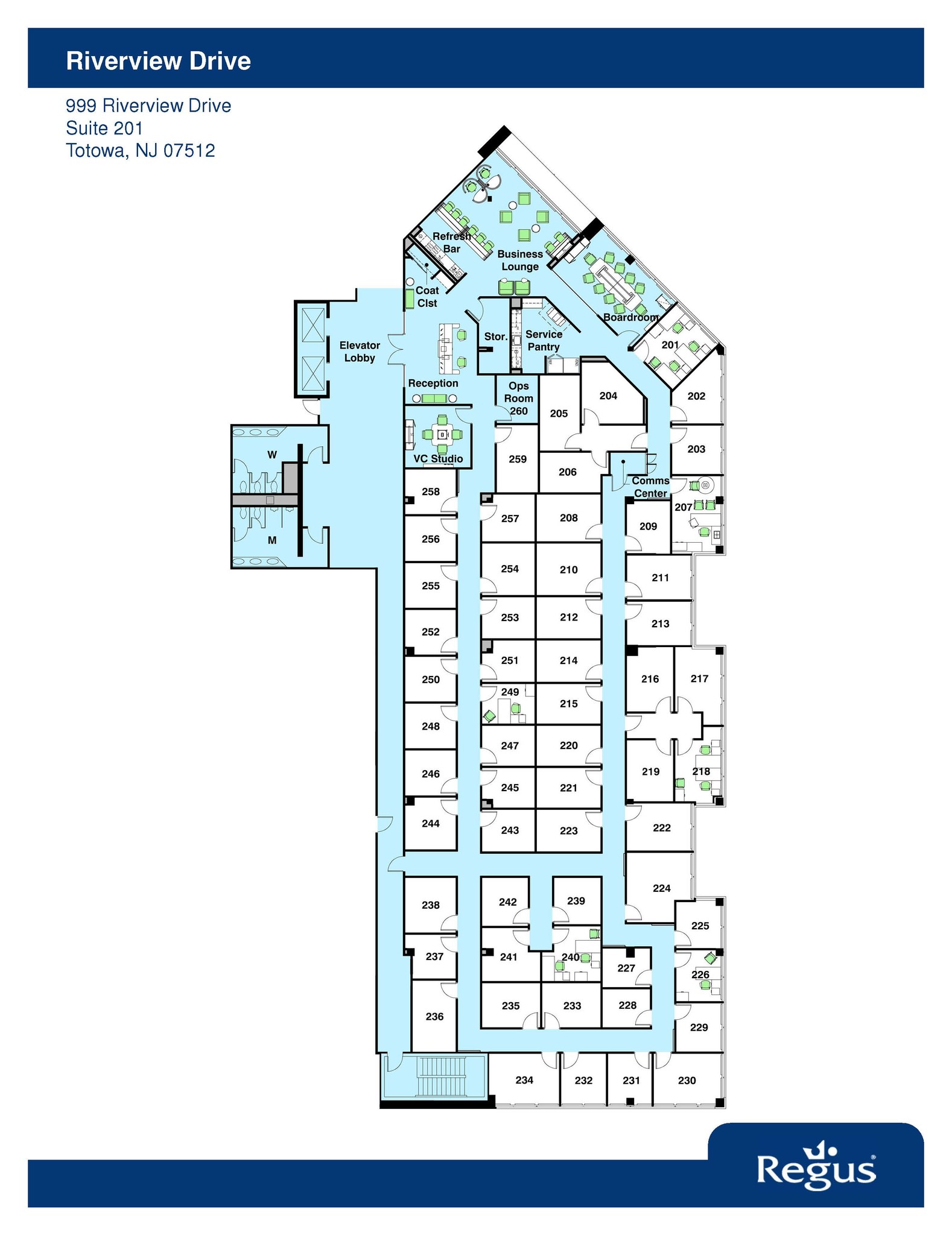 999 Riverview Dr, Totowa, NJ à louer Plan d’étage– Image 1 sur 1