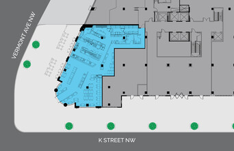 1425 K St NW, Washington, DC à louer Plan d’étage– Image 2 sur 11