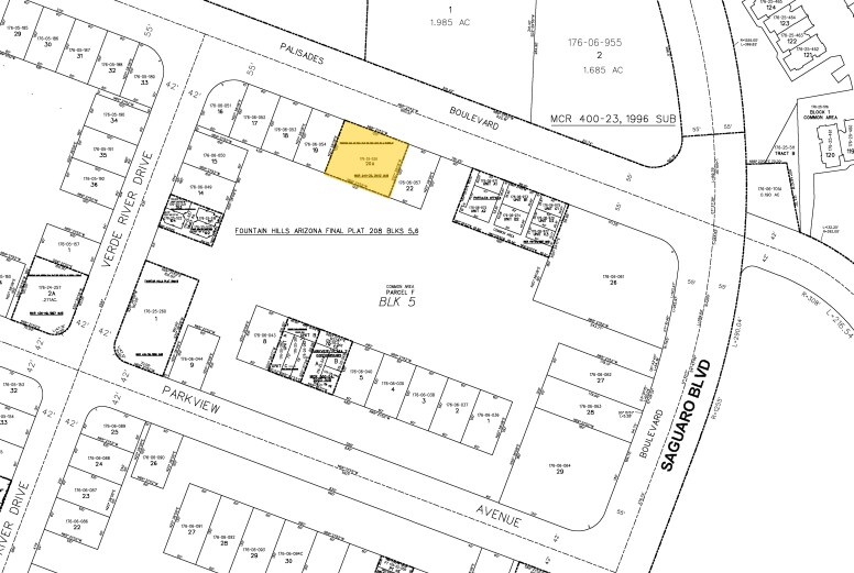 16901 E Palisades Blvd, Fountain Hills, AZ à vendre - Plan cadastral – Image 2 sur 5