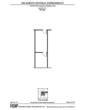 100 N Central Expy, Richardson, TX à louer Plan d’étage– Image 1 sur 1