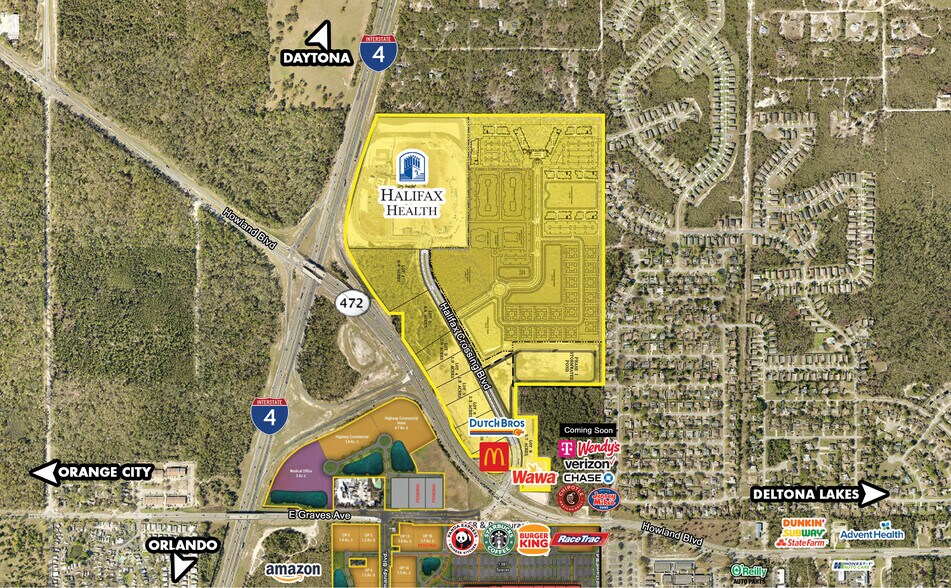Howland Blvd & Halifax Crossing Blvd, Deltona, FL à vendre - Photo de l’immeuble – Image 1 sur 1