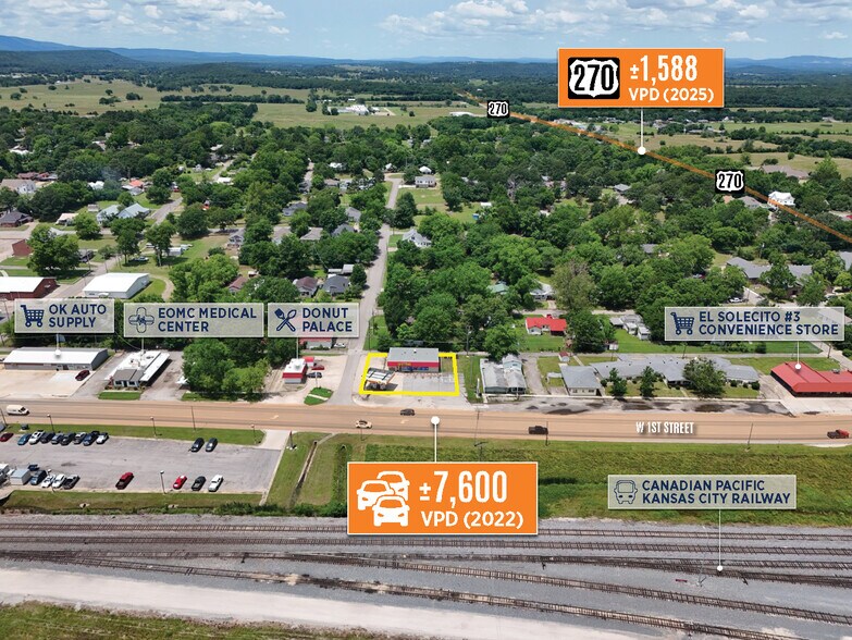 216 W 1st St, Heavener, OK à vendre - Photo de l’immeuble – Image 3 sur 9