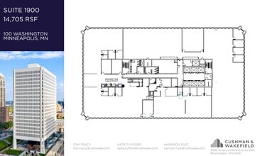 100 Washington Ave S, Minneapolis, MN à louer Plan d’étage– Image 1 sur 1