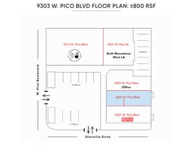 9301-9311 W Pico Blvd, Los Angeles, CA à louer Plan d’étage– Image 1 sur 15