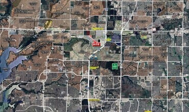 NWQ of PGA Pkwy & Heritage Way, Frisco, TX - VUE AÉRIENNE  vue de carte