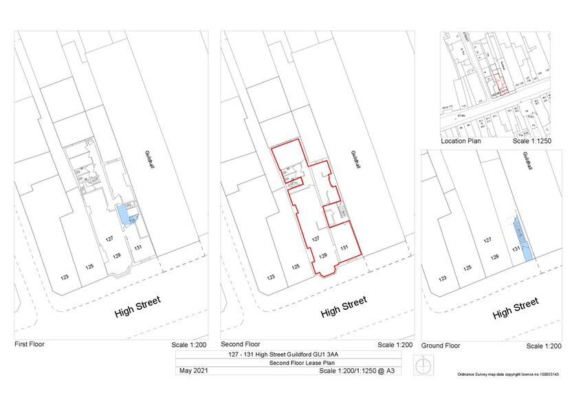 127-131 High St, Guildford à louer - Plan d’étage – Image 2 sur 4