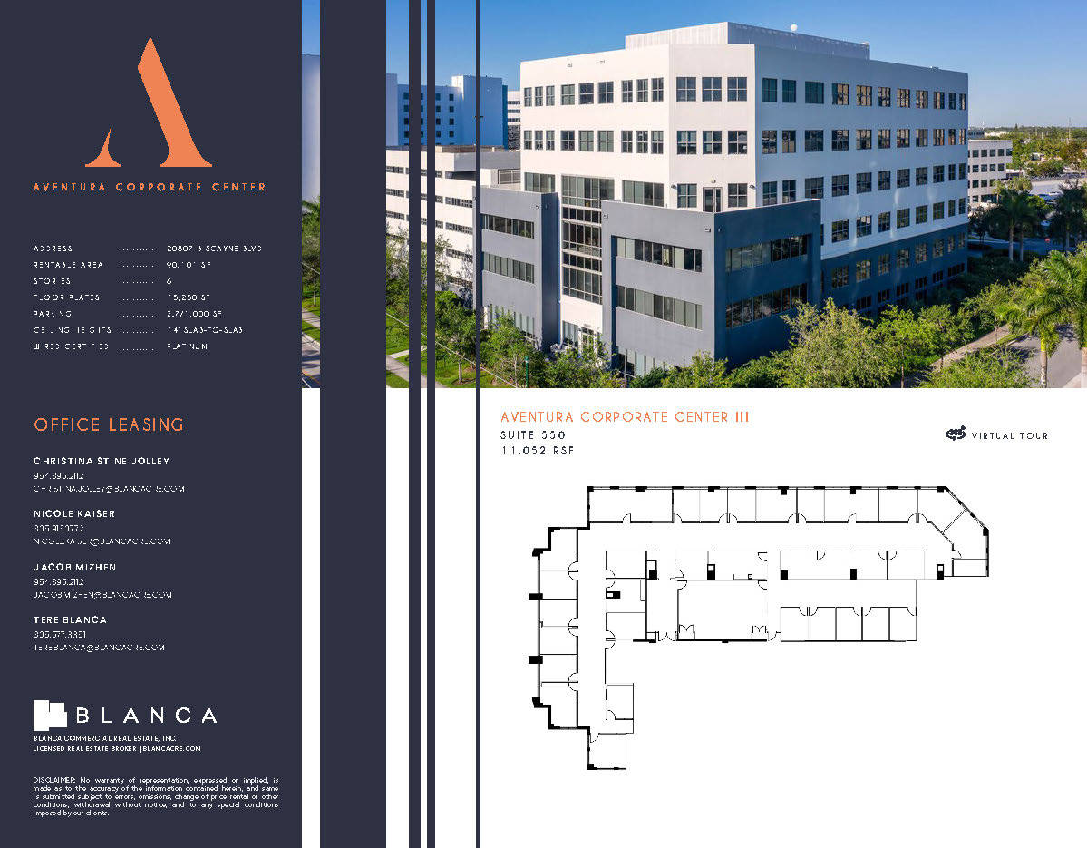 20801-20807 Biscayne Blvd, Aventura, FL à louer Plan d’étage– Image 1 sur 1