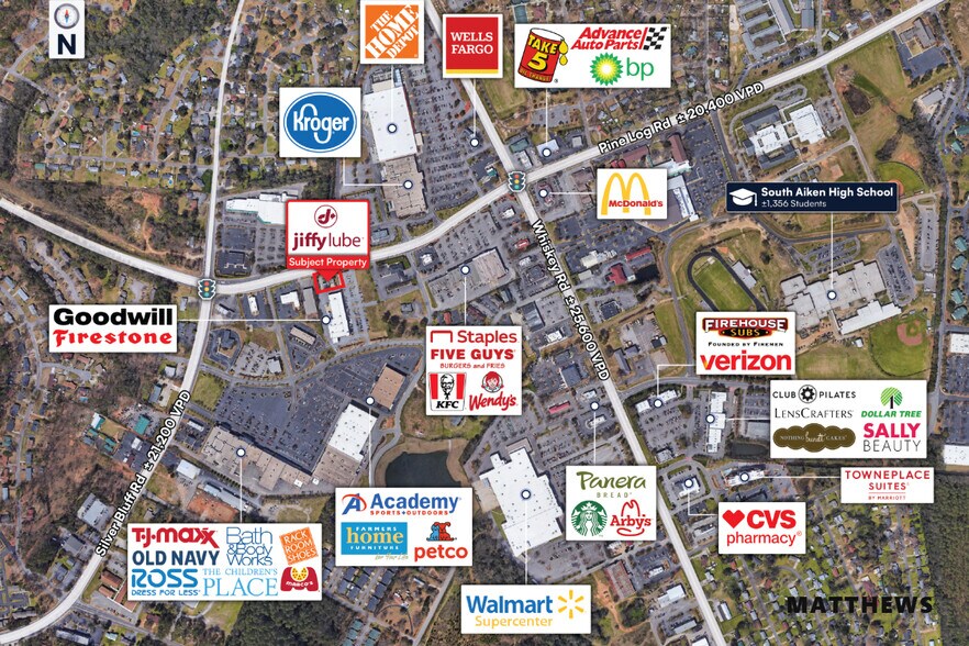 1025 Pine Log Rd, Aiken, SC à vendre - Photo de l’immeuble – Image 3 sur 3