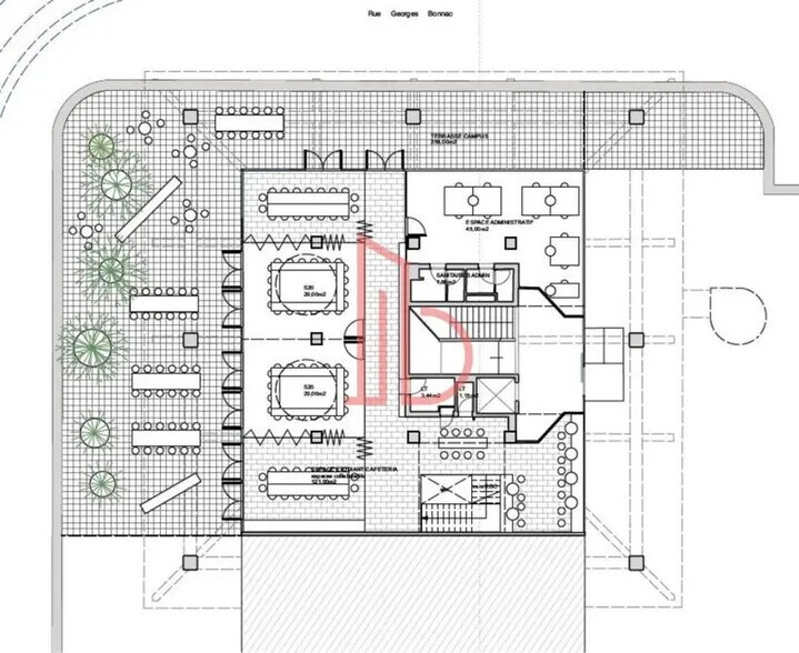 Bureau dans Bordeaux à vendre - Plan d’étage – Image 2 sur 3