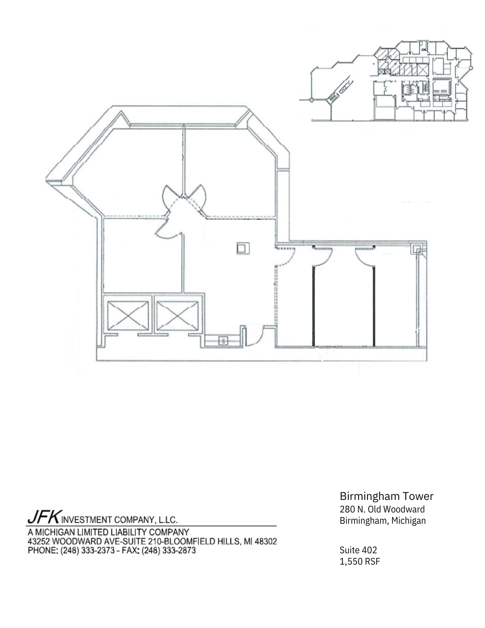 280 N Old Woodward Ave, Birmingham, MI à louer Photo intérieure– Image 1 sur 1